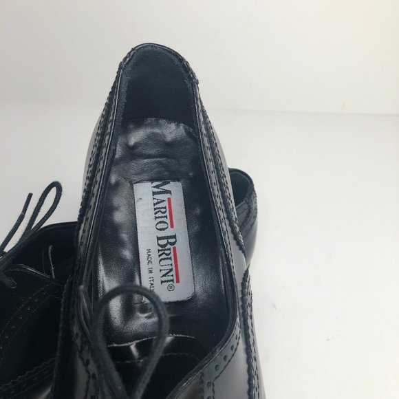 Mario Bruni Black Capped Oxfords Hand Made main image 4